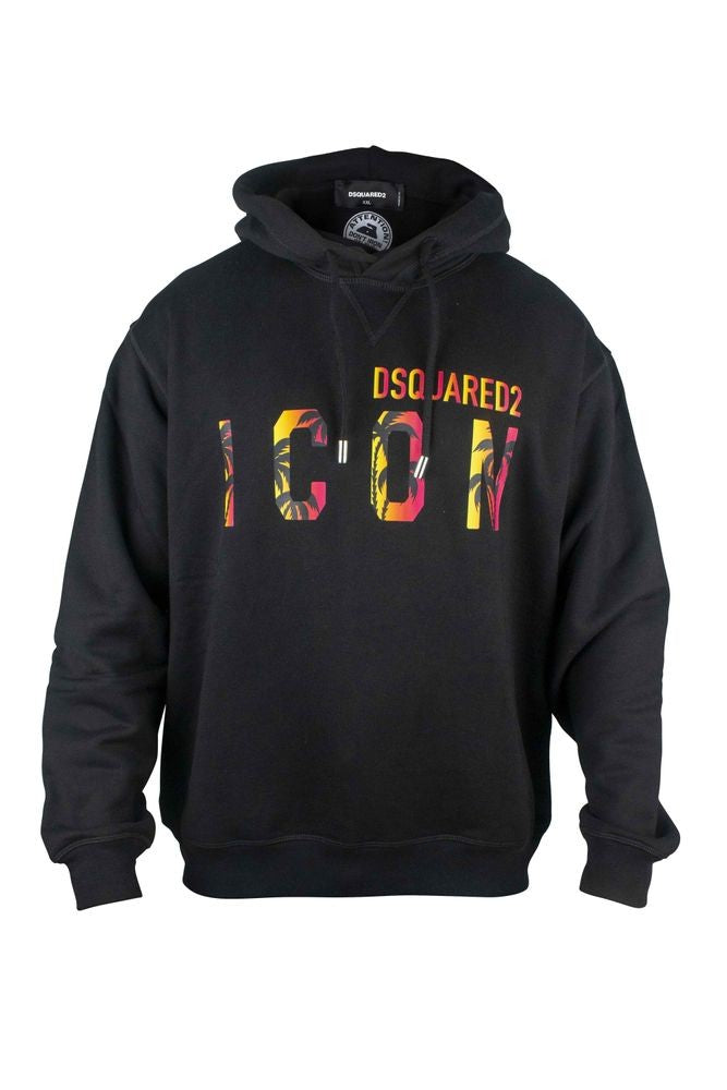 Dsquared2 Hooded Sweatshirt With Iconic Palm Graphic