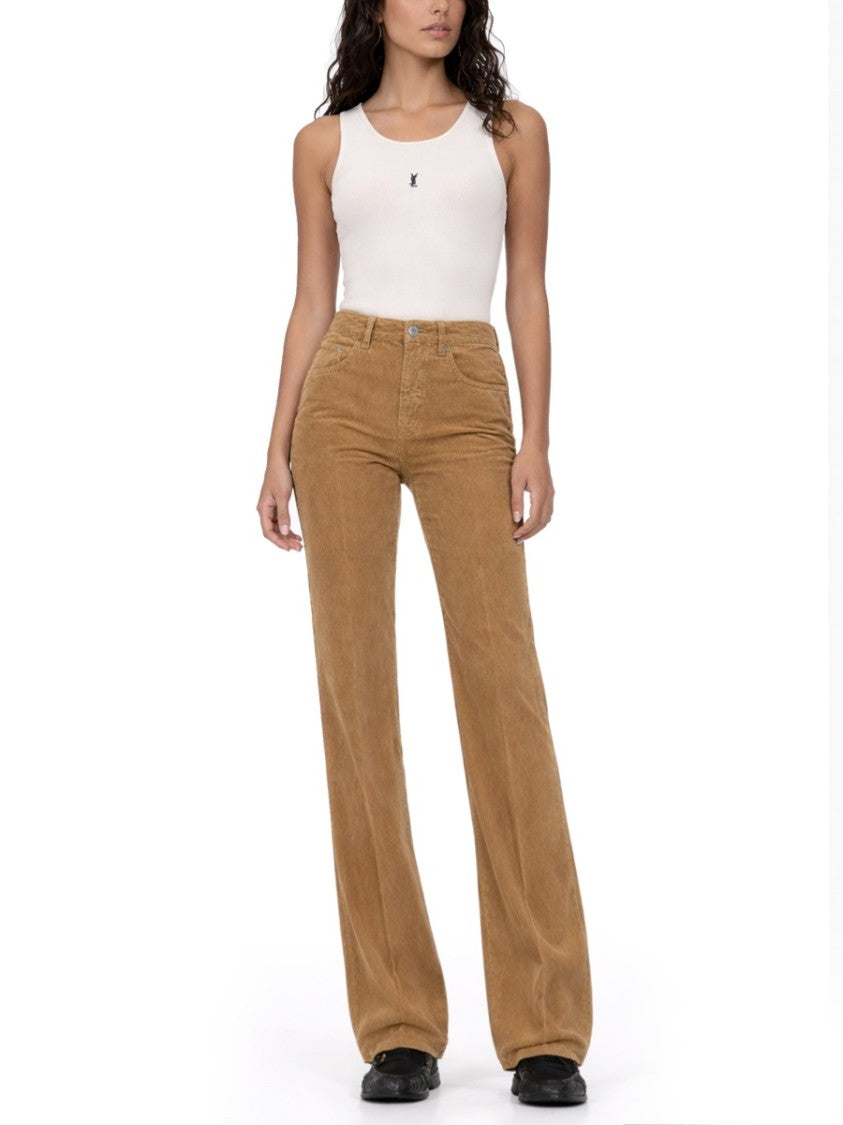Saint Laurent Clyde Wide-Leg Relaxed Fit Pants