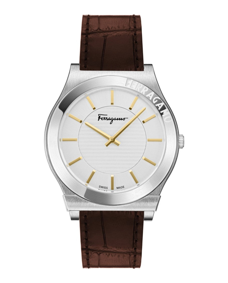 Ferragamo Gancini Leather Watch