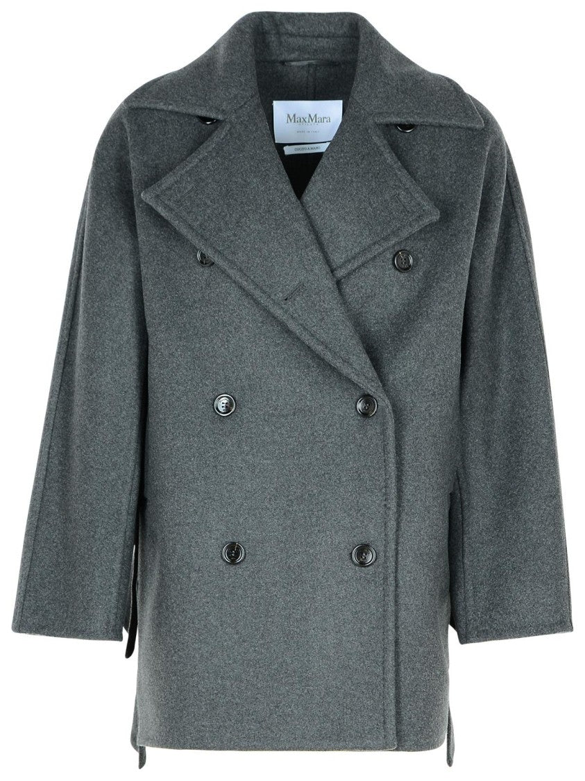 Max Mara Asturie1234' Grey Cashmere Blend Coat