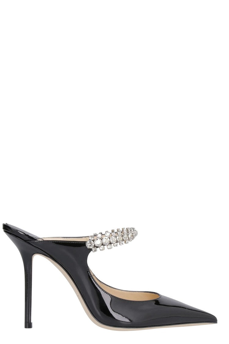 Jimmy Choo Crystal-Accented Patent Leather Pumps