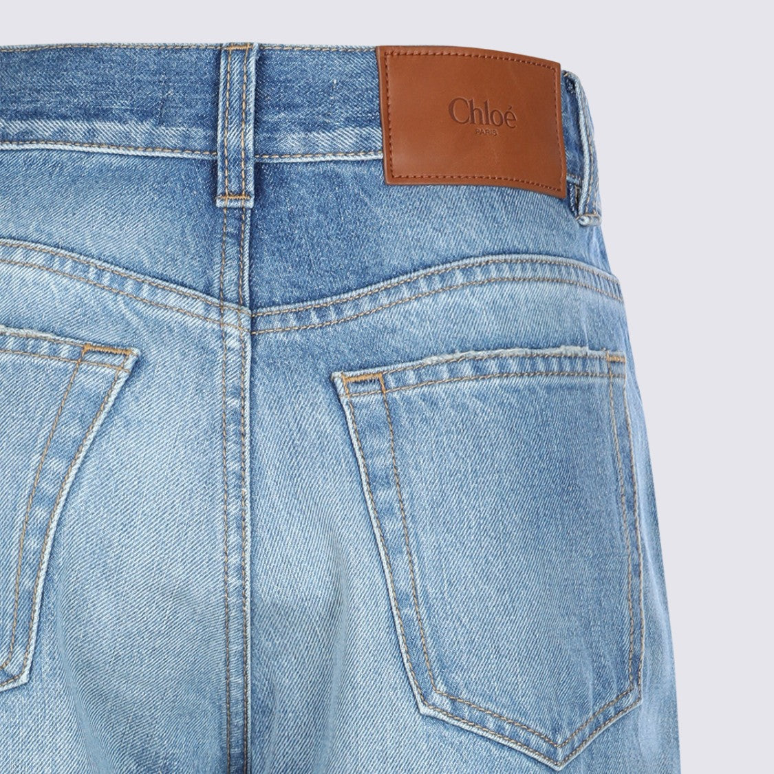 Chloé Light Blue Cotton Jeans