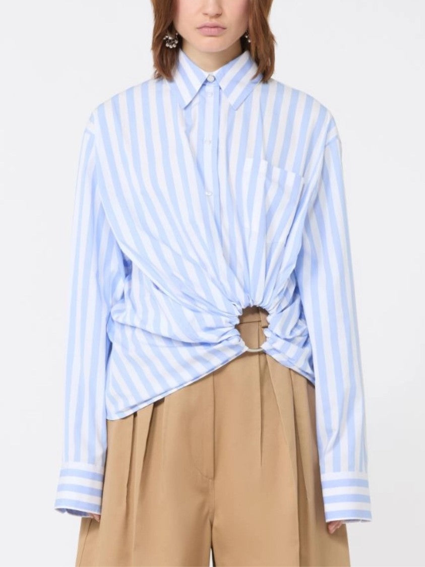 Sportmax Multicolor Vertical Striped Poplin Shirt