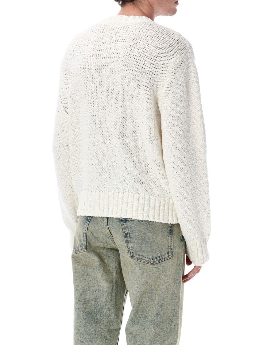 Sunflower Frederik Crew Neck Twisted Cotton Sweater