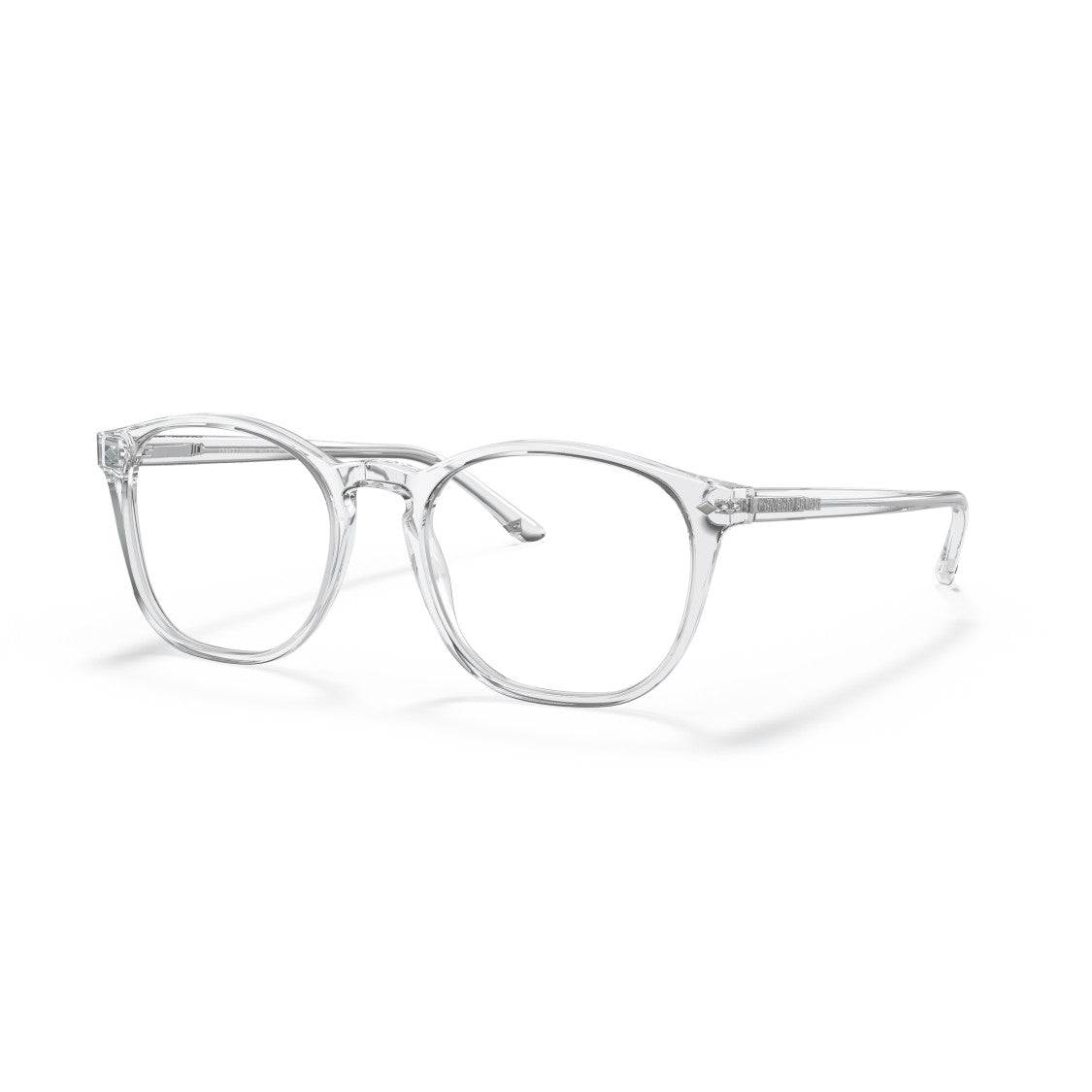 Giorgio Armani 0Ar7074 Transparent Acetate Eyeglasses With Square Shape