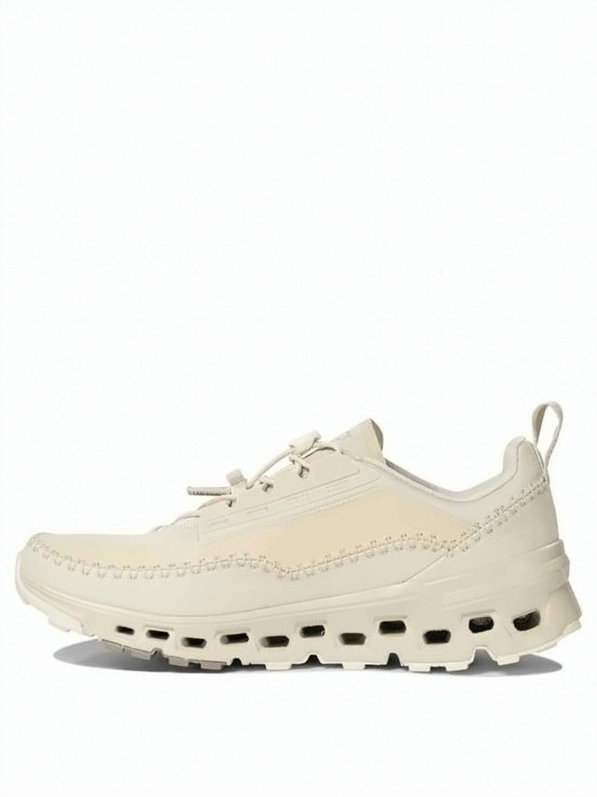 On Running White Recycled Polyester Cushioned Sole Sneakers
