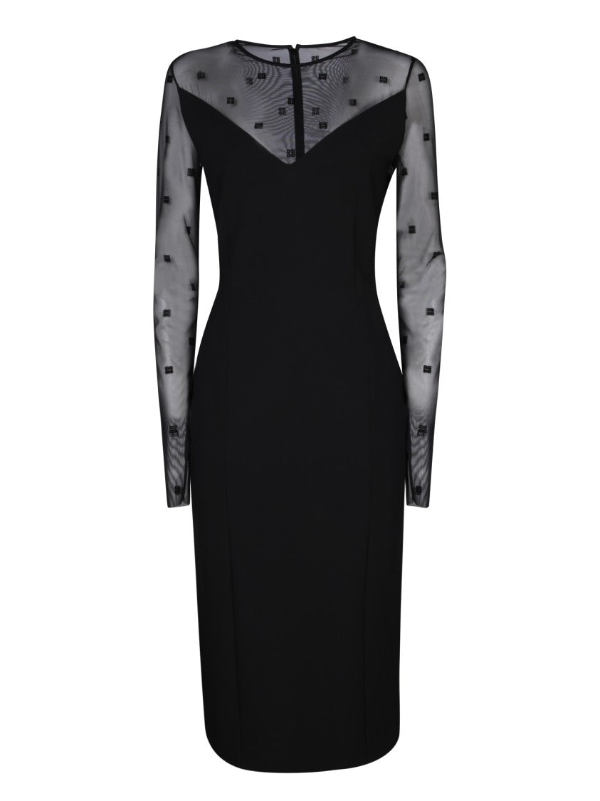 Givenchy Black Wool-Blend Dress