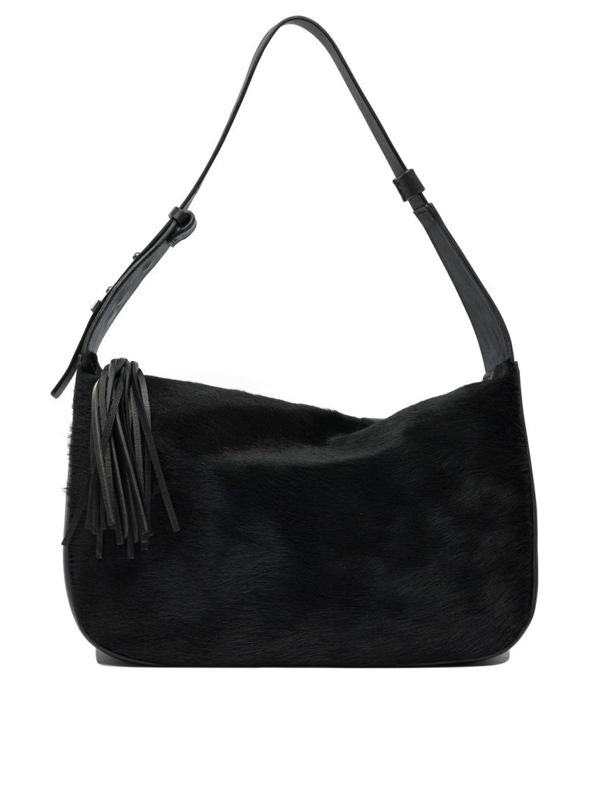 Giancarlo Nevola Shoulder Bag With Textured Fur-Like Front Panel