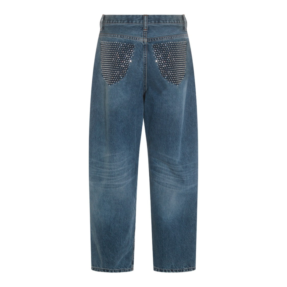 Lois Jeans Straight-Leg Jeans With Rhinestone-Embellished Pockets