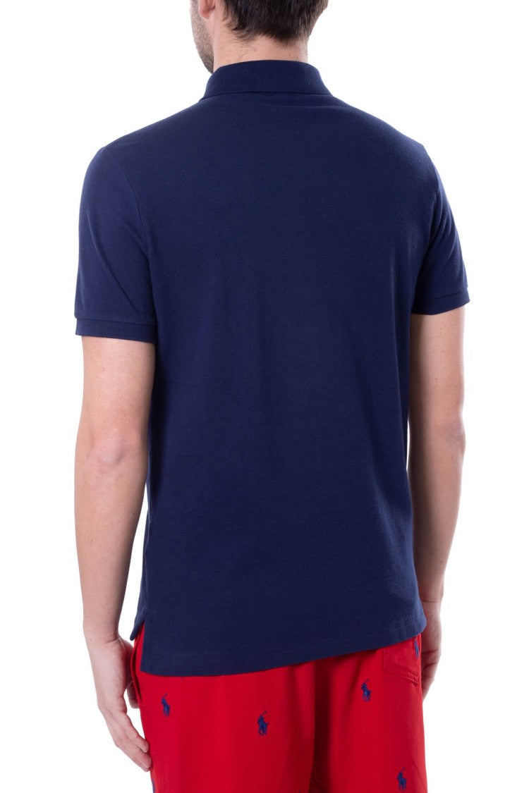 Polo Ralph Lauren Blue Piqué Cotton Polo Shirt