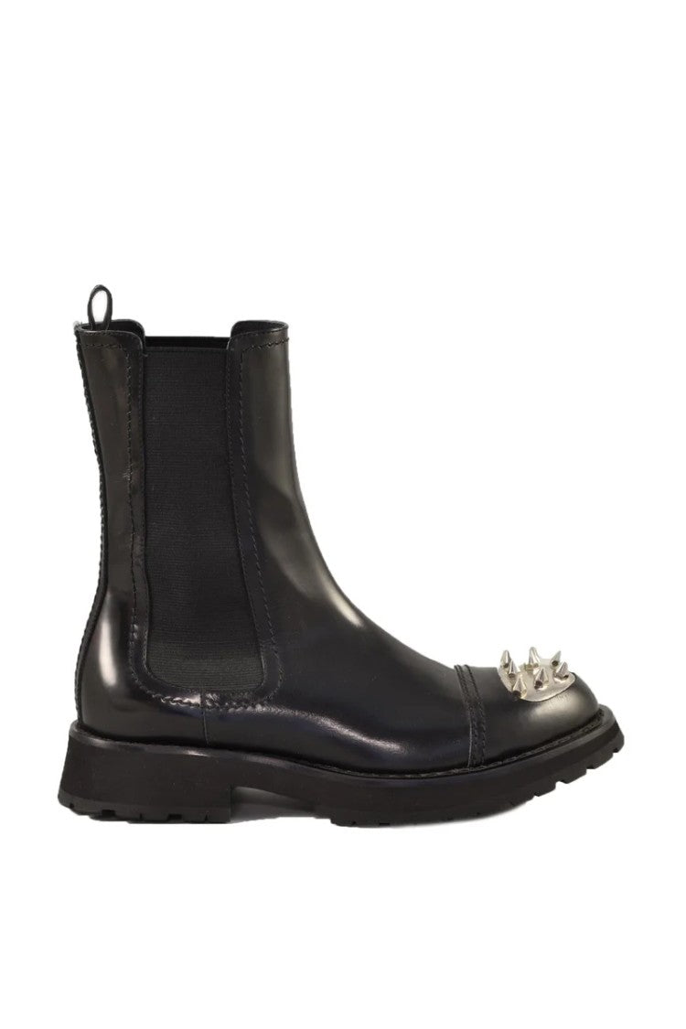 Alexander Mcqueen Beatles Leather Shoes - Black