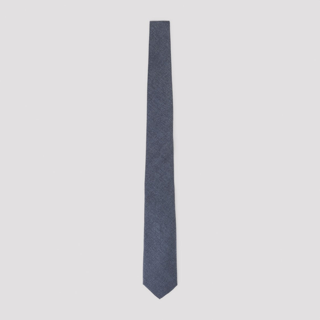 Canali Textured Blue Silk Tie