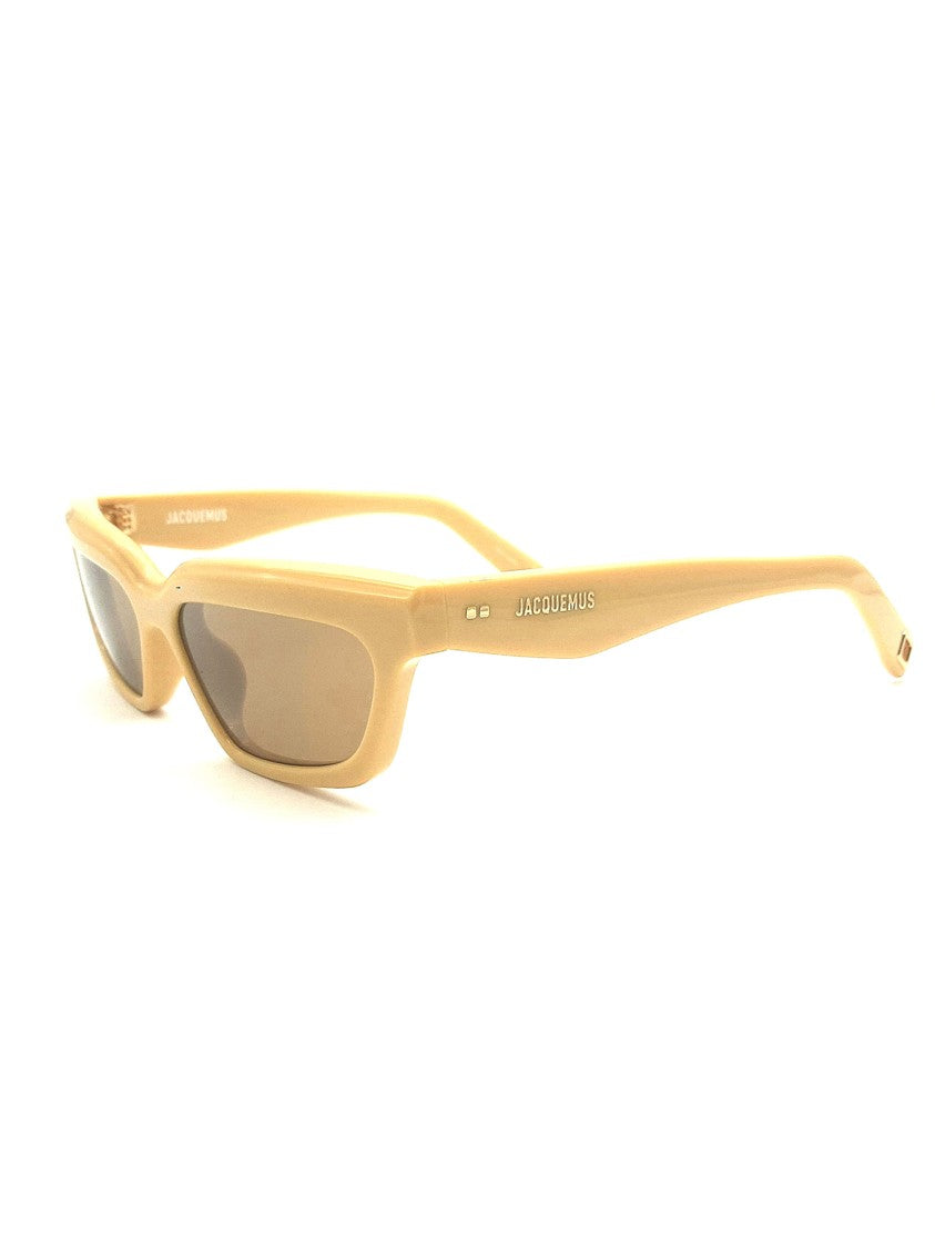 Jacquemus Yellow/Orange Bambino Oversized Acetate Sunglasses