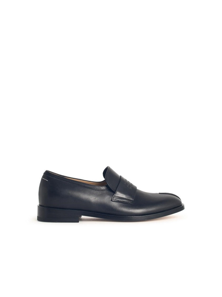 Mm6 By Maison Margiela Black Calfskin Leather Loafers