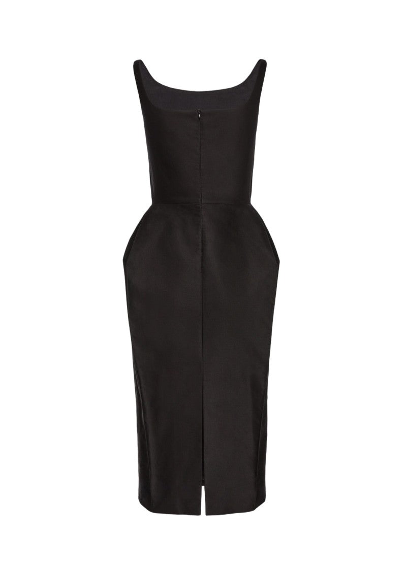 Magda Butrym Exaggerated Hourglass Midi Dress