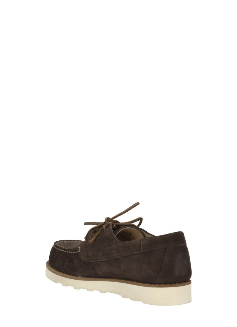 Sebago Rich Brown Suede Textured Grip Sole Loafers