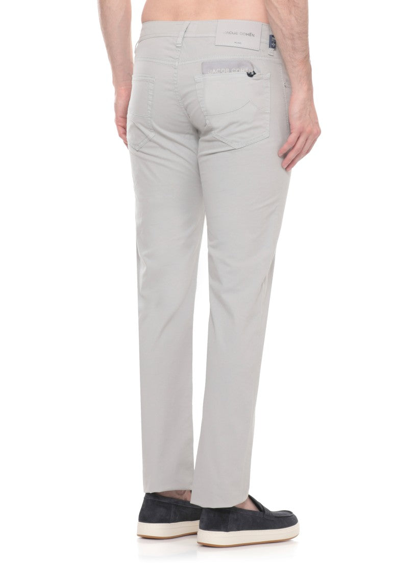 Jacob Cohen Light Grey Nick Cotton Pants