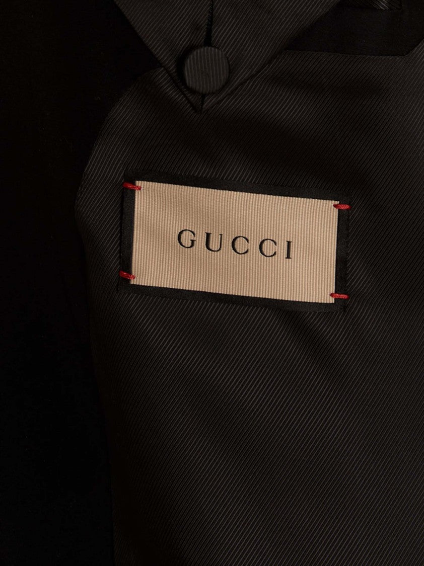 Gucci Mandarin Collar Blazer Jacket