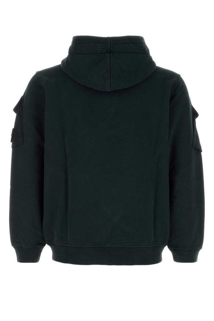 Stone Island Black Cotton Sweatshirt