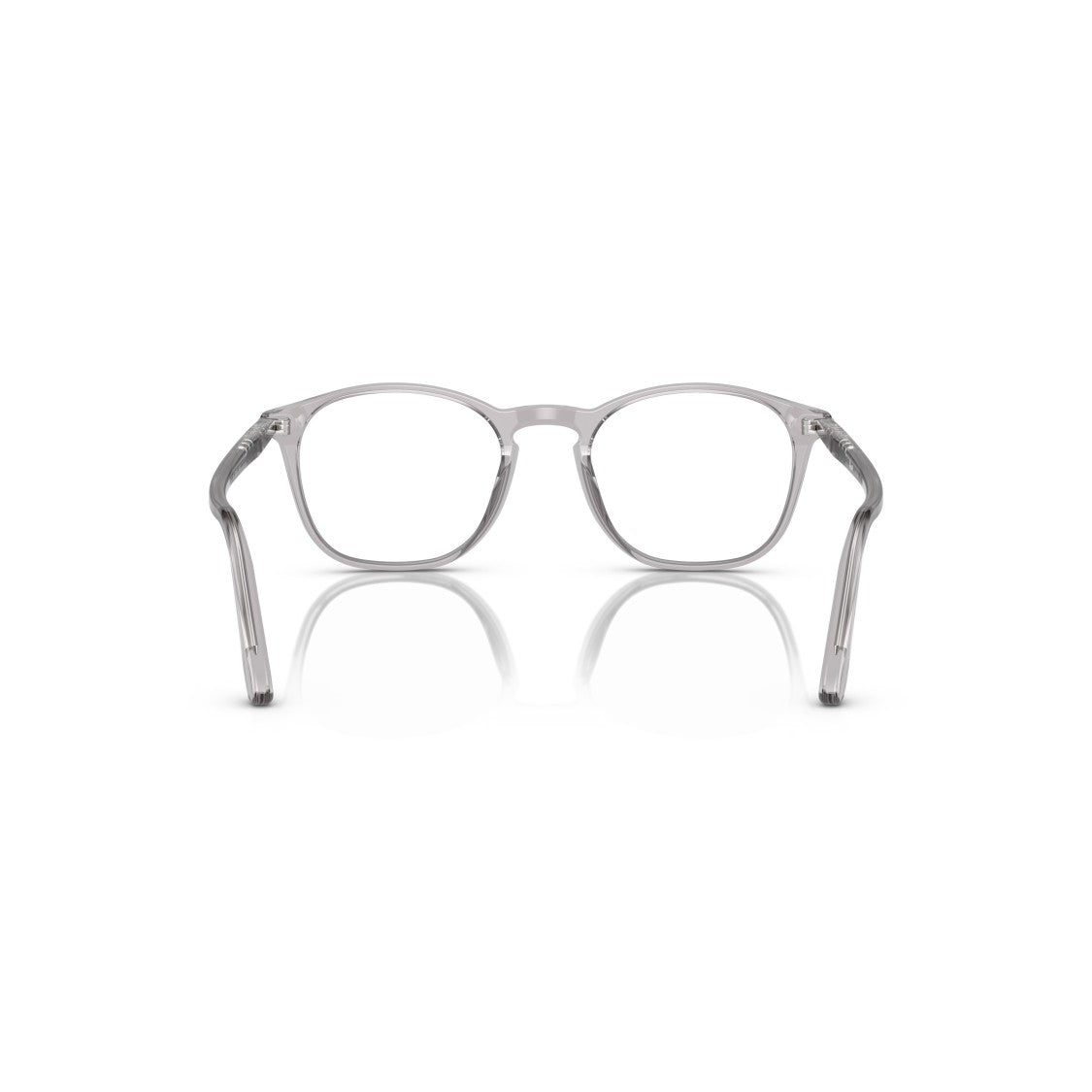 Persol 0Po3007v Translucent Grey Acetate Eyeglasses With Keyhole Bridge