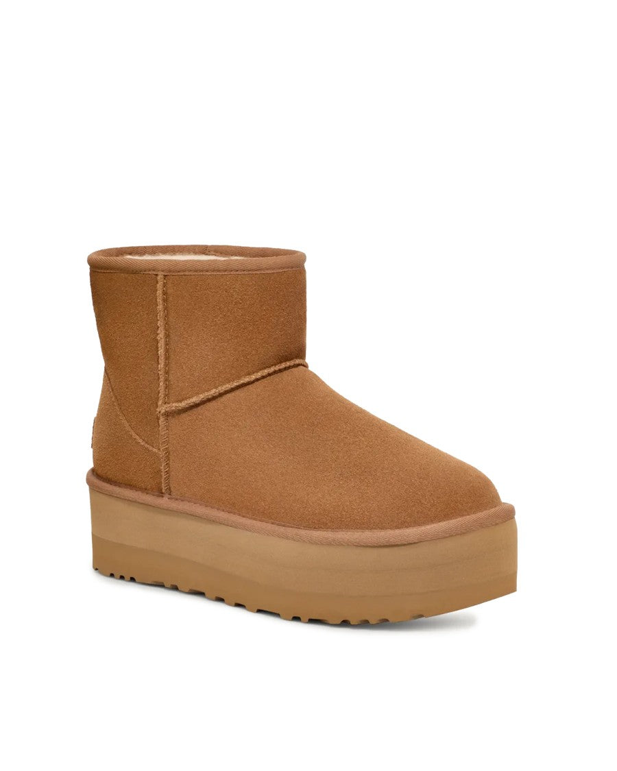 Ugg W Classic Mini Platform Chestnut Ankle Boot
