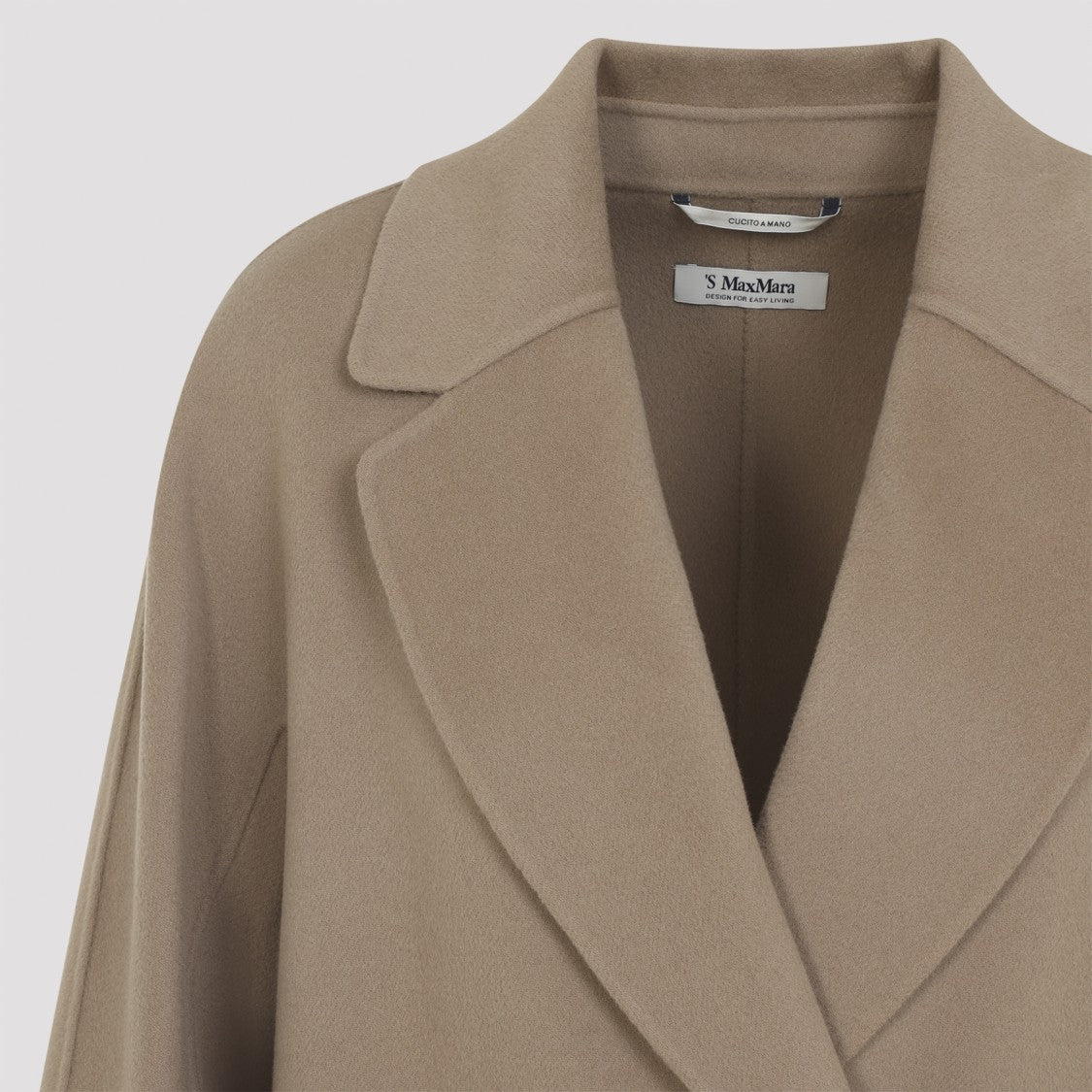 Max Mara Enzo Beige Virgin Wool Coat
