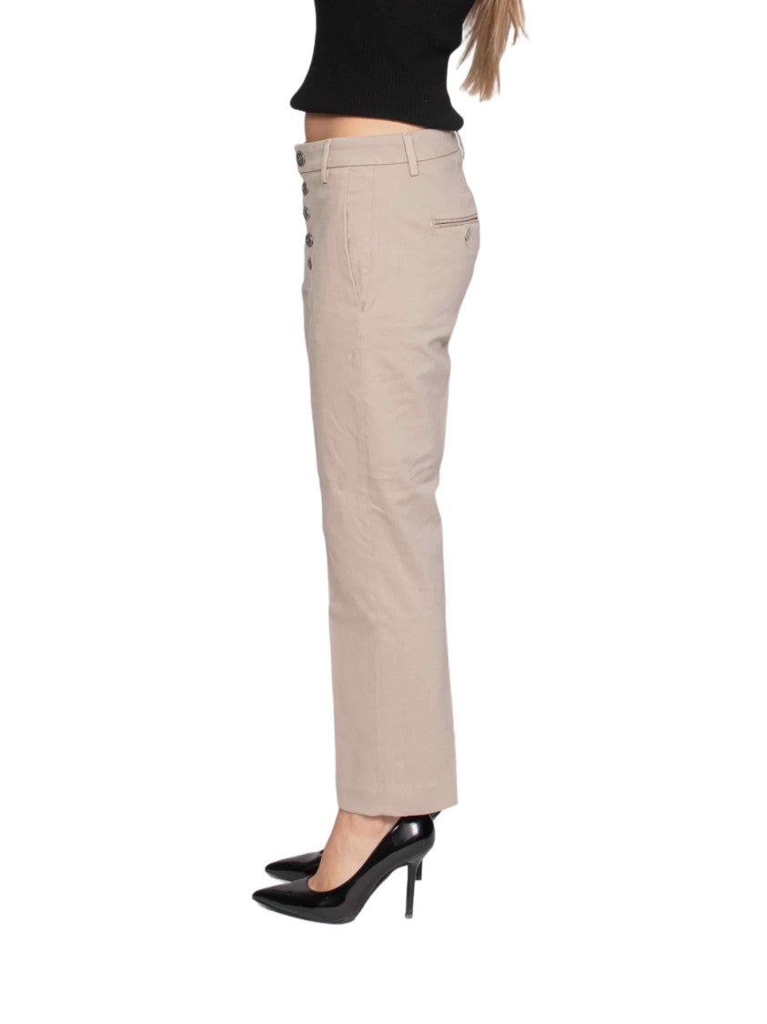 Dondup Tailored High-Waisted Pants With Button Fly Closure