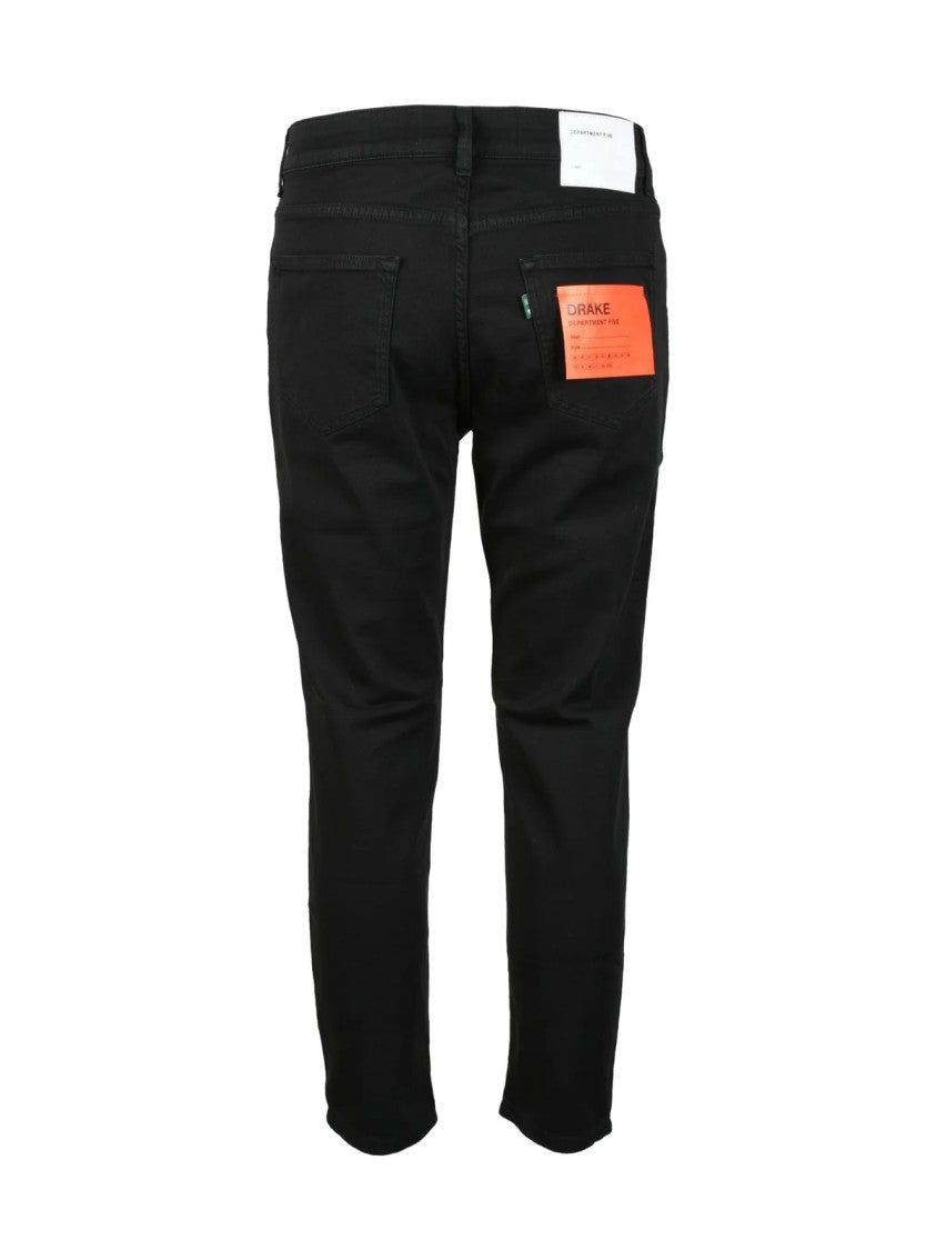 Department 5 Black Slim Fit Stretch Jeans