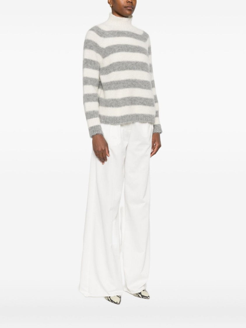 Antonelli Ribbed Mock Neck Sweater