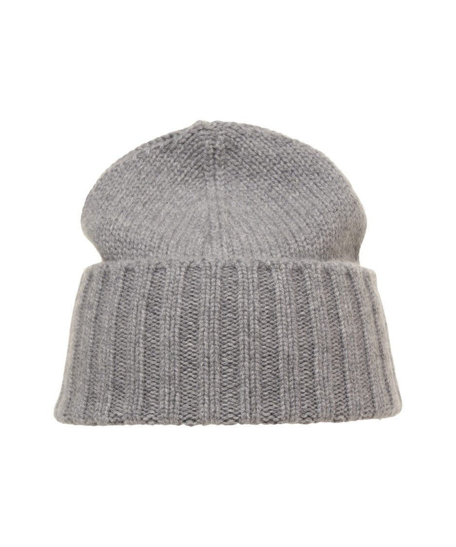Kangra Ribbed Cuff Cashmere Beanie With Plush Texture