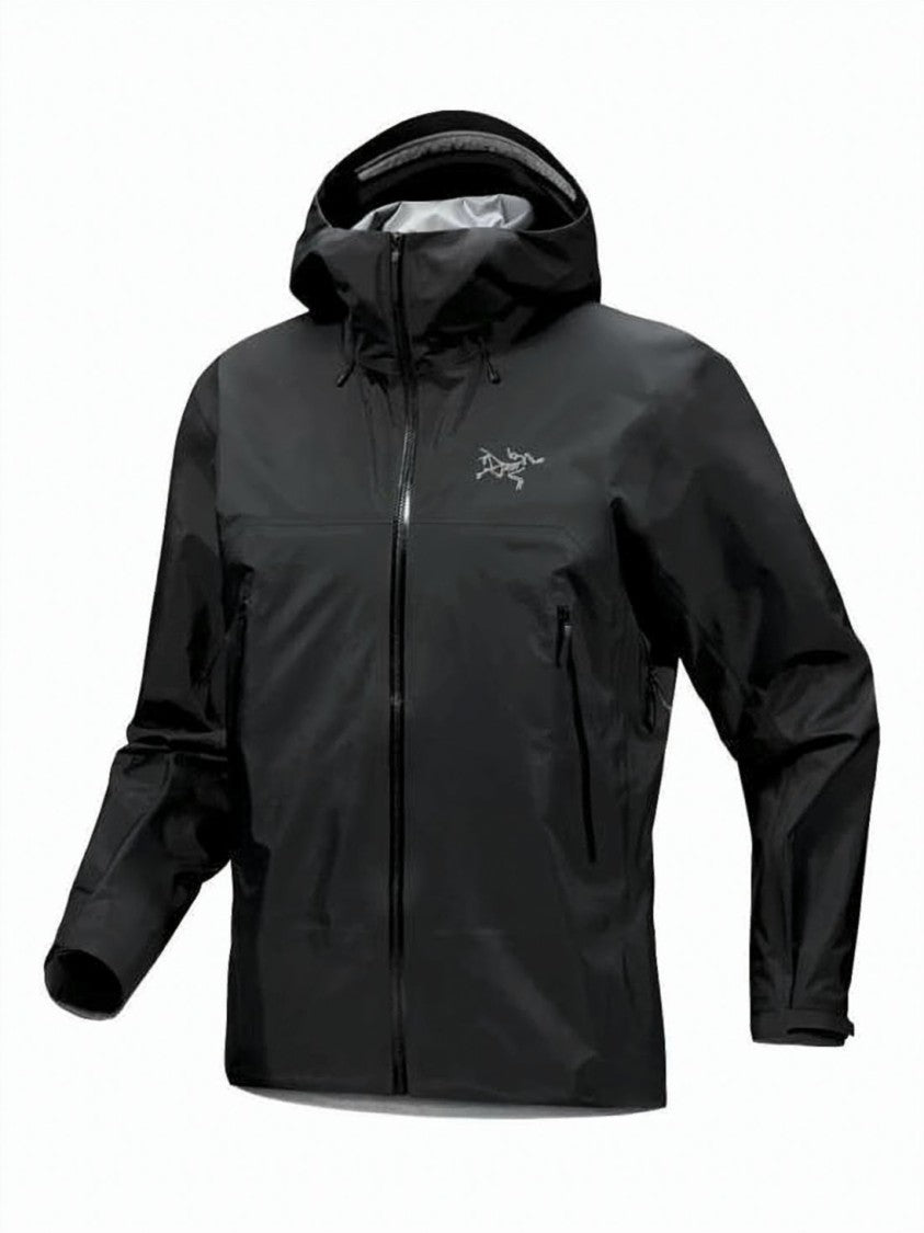 Arc'teryx Black Nylon Jacket With Design