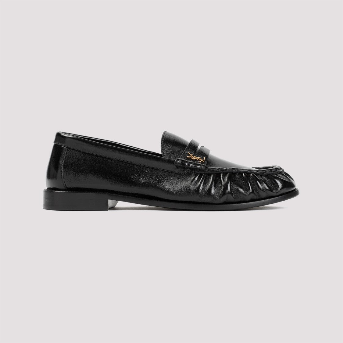 Saint Laurent 15 Black Lamb Leather Le Loafers