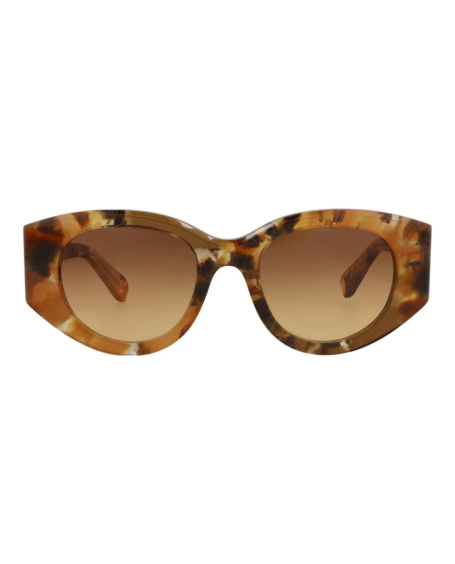Chloé Round-Frame Recycled Acetate Sunglasses