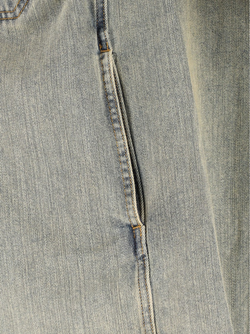 Entire Studios Grey Relaxed Washed Denim Shirt