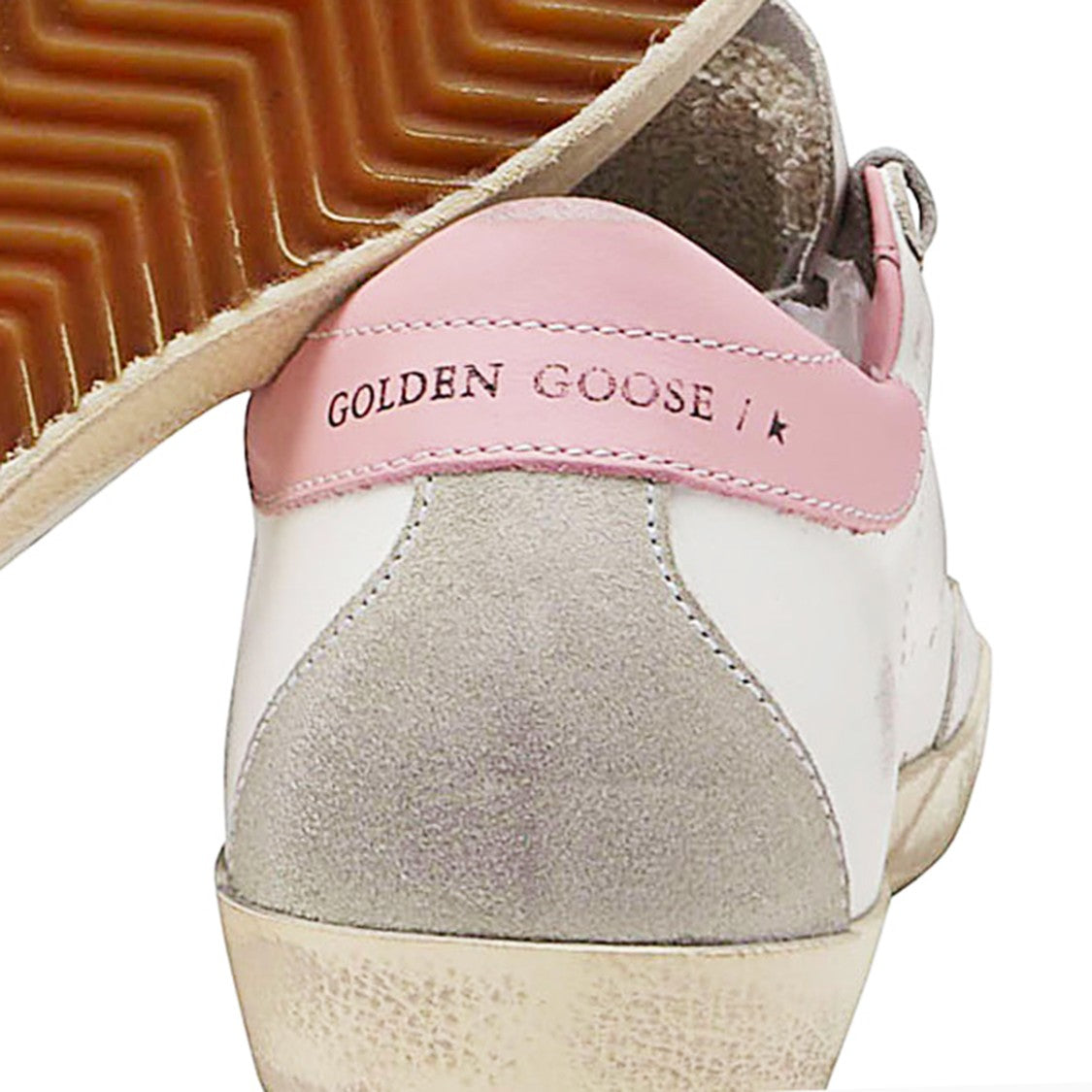 Golden Goose White Ice Leather Star Patch Sneakers