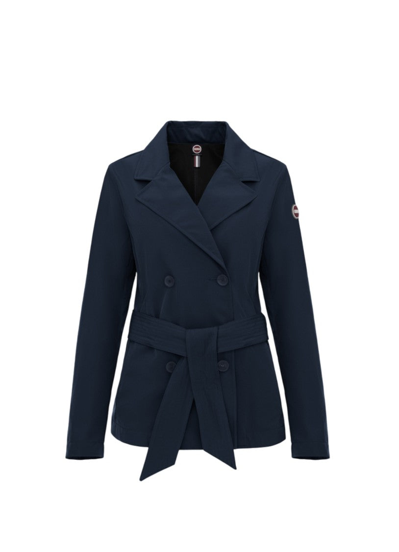 Colmar Originals Double-Breasted Casual Jacket With Wide Belt