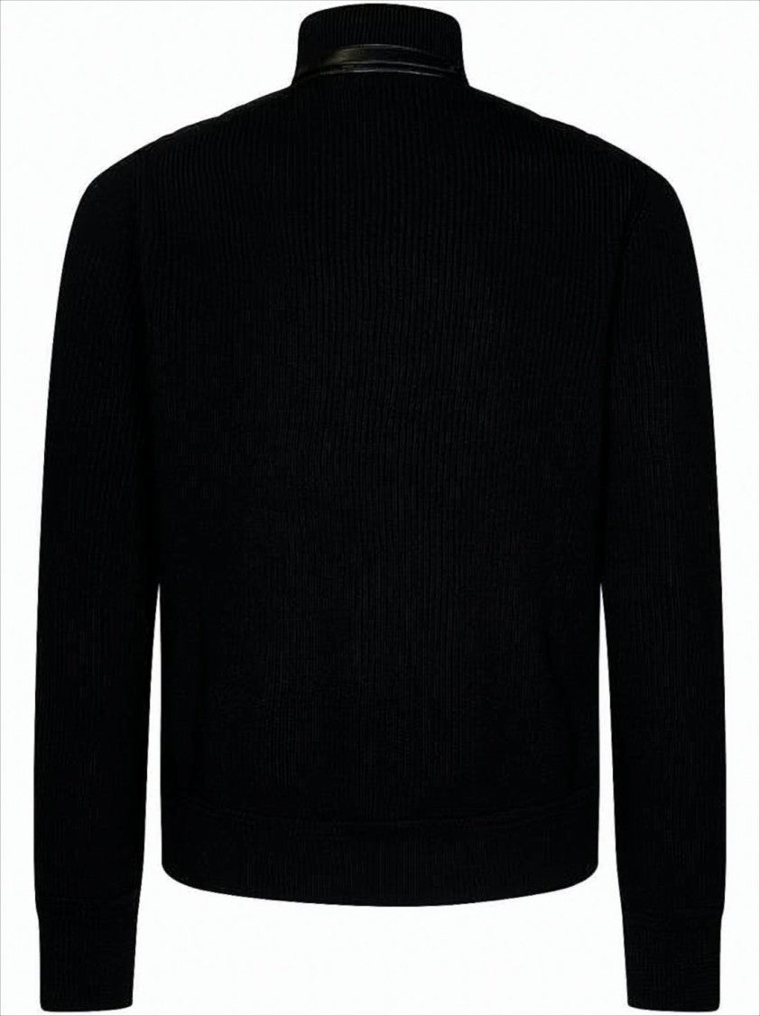 Tom Ford Zip-Up Knit With Quilted Front Panel