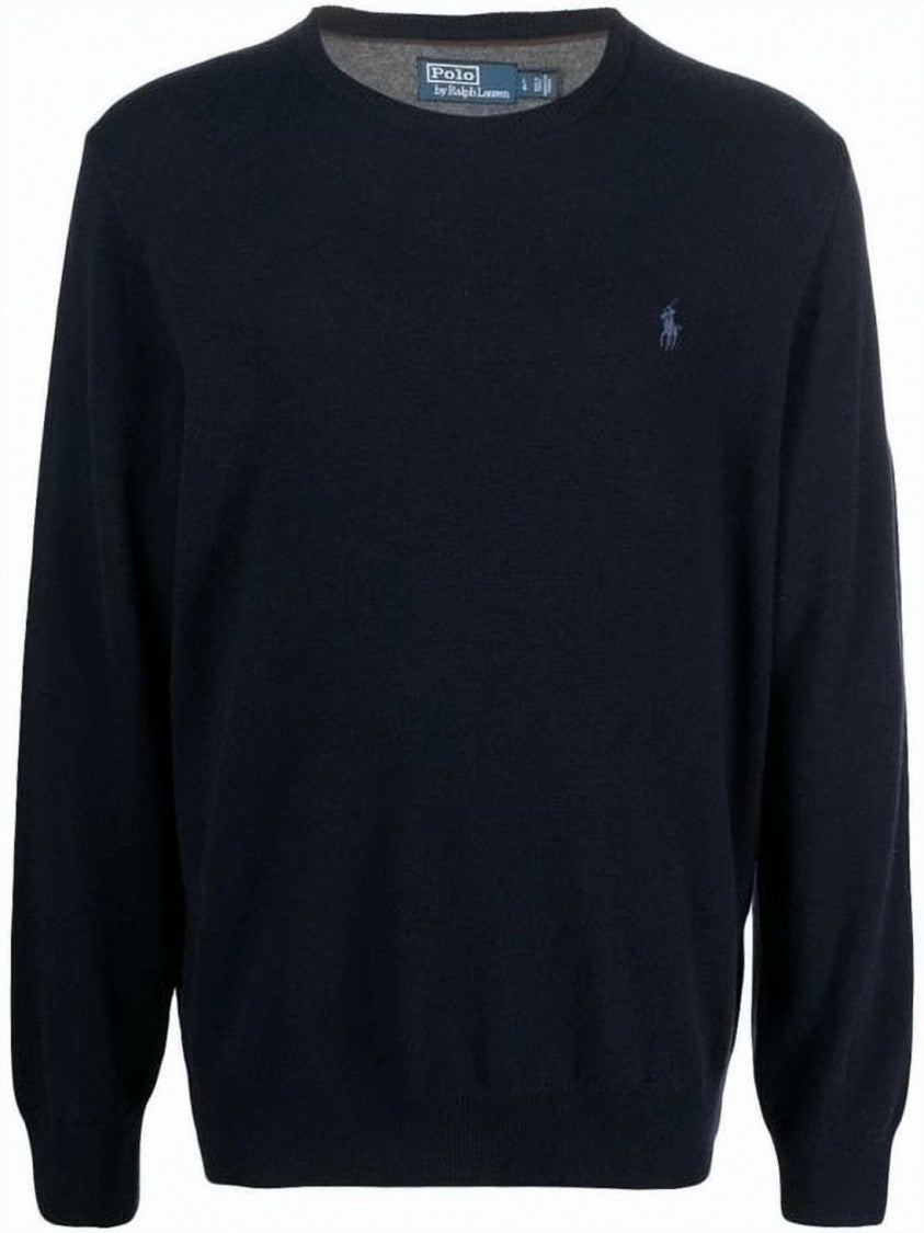 Polo Ralph Lauren Long-Sleeve Wool Sweater With Classic Crew Neckline