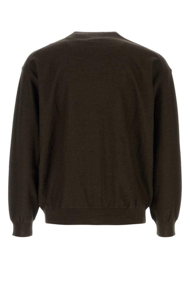 Lemaire Dark Brown Acrylic Blend Cardigan
