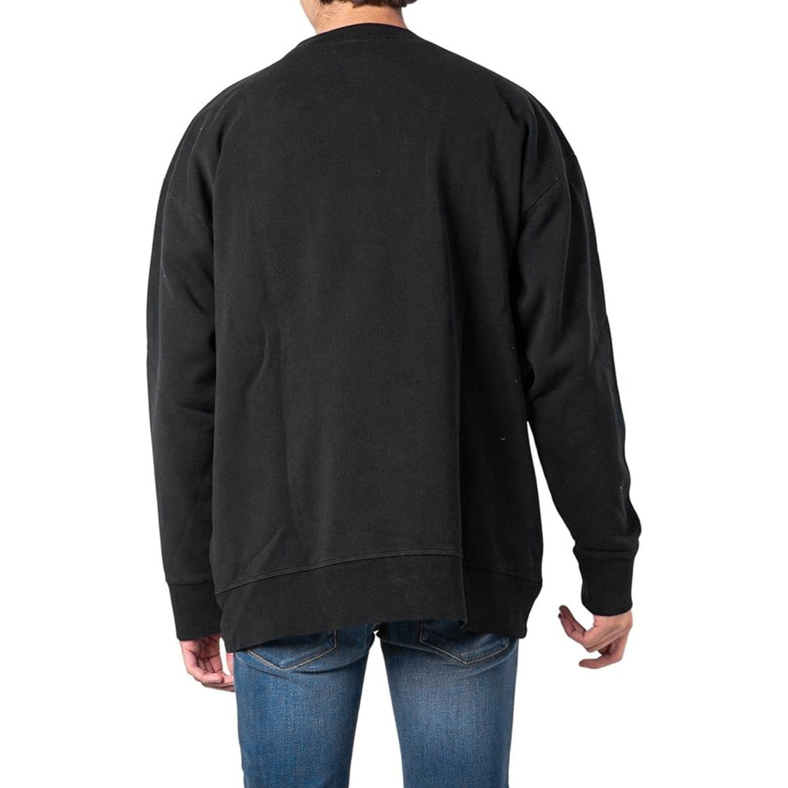 Dsquared2 Black Cotton Sweatshirt With Bold Logo Graphics