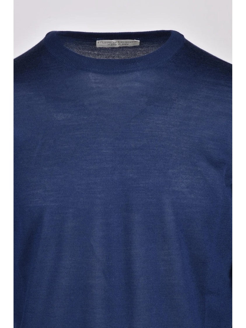 Filippo De Laurentiis Crew Neck Sweater In Extrafine Merino Wool