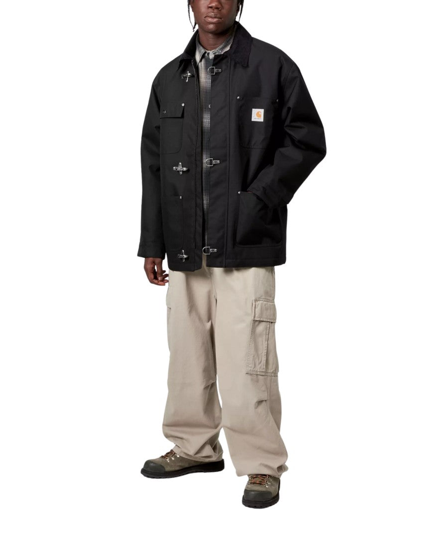 Carhartt Wip Black Adair Water-Repellent Quilted Nylon Coat