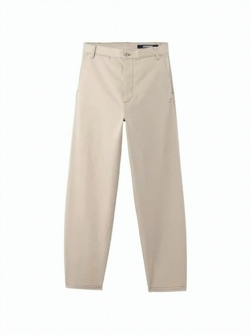 Jacquemus Straight-Leg Denim Pants With High Waist And Clean Design