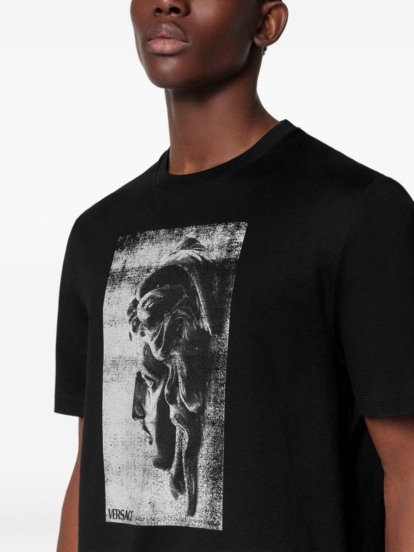 Versace Black Graphic Print T-Shirt