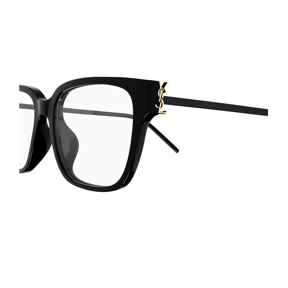Saint Laurent Sl M48o_A/Fn Linea Monogram Square Black Acetate Optical Glasses