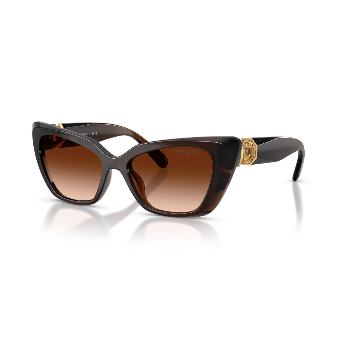 Swarovski 0Sk6047 Bold Cat-Eye Sunglasses With Gradient Lenses