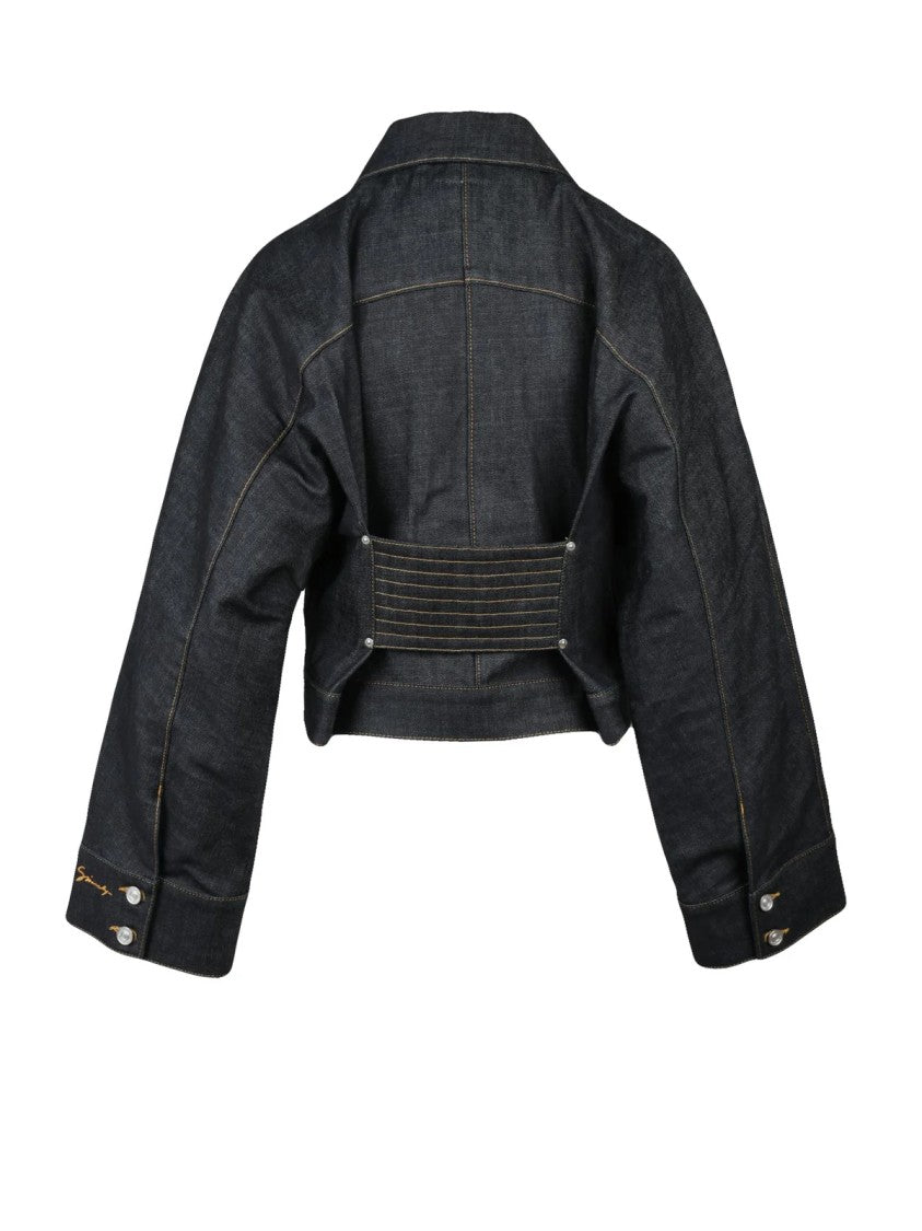 Givenchy Short Denim Coat - Night Blue