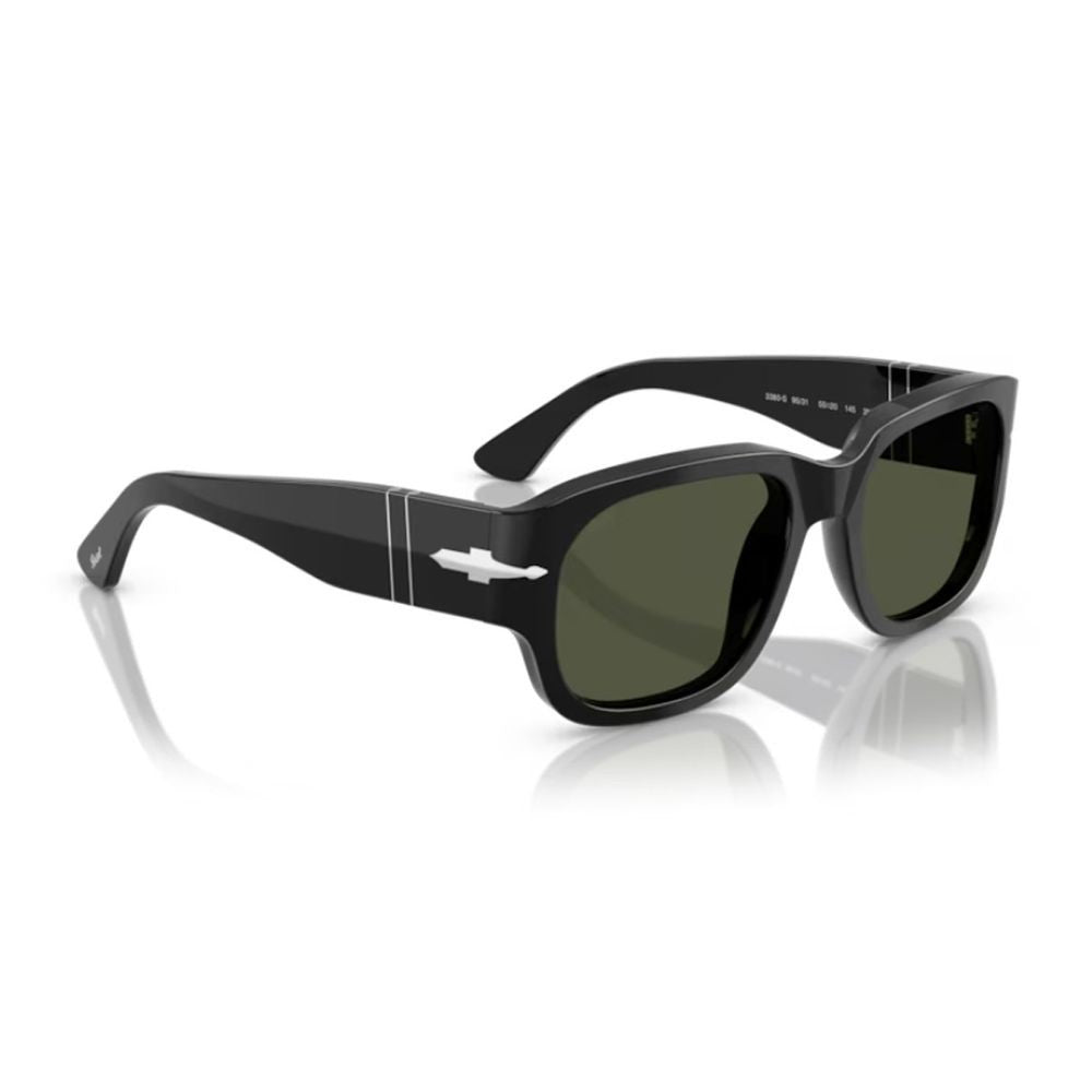 Persol Po3380s Square Black Acetate Sunglasses