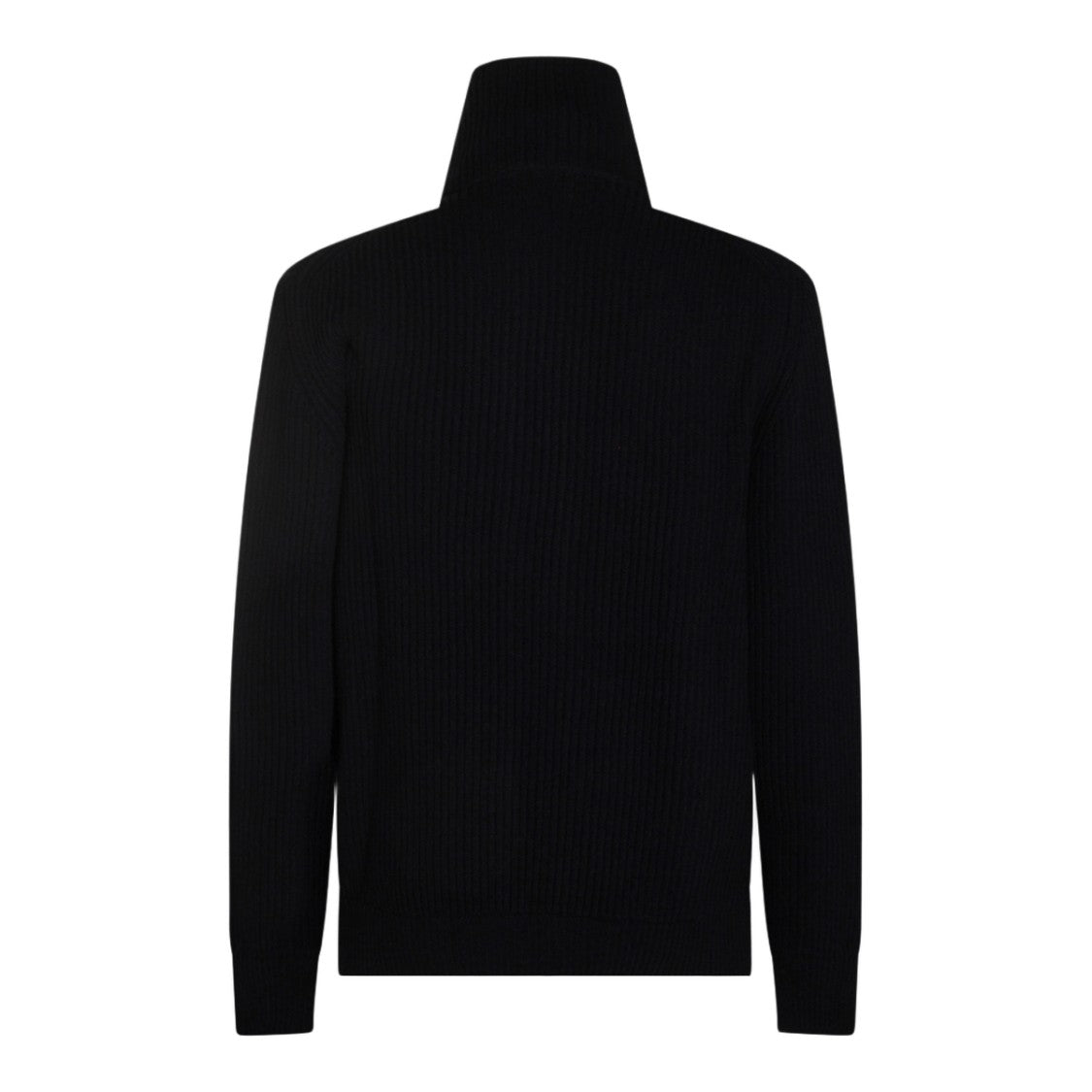 Altea Ribbed Knit Black Sweater