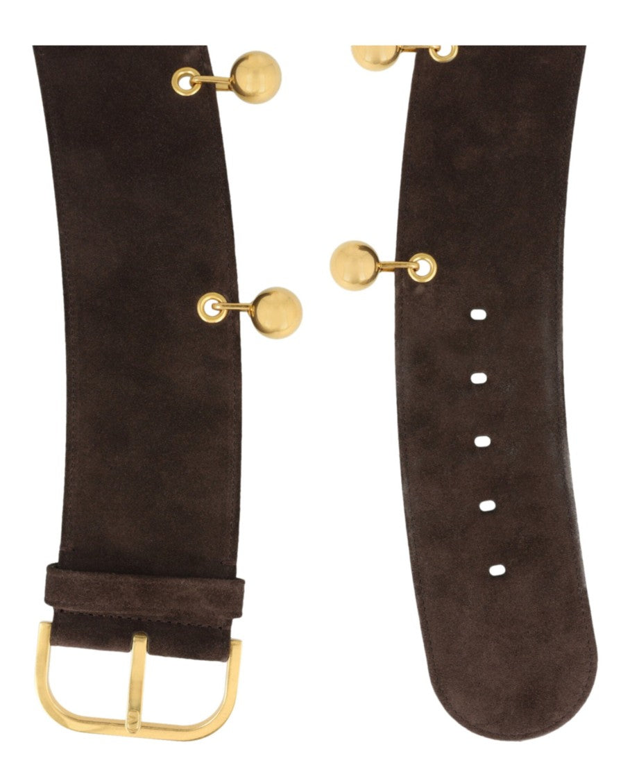 Valentino Wide Suede Belt